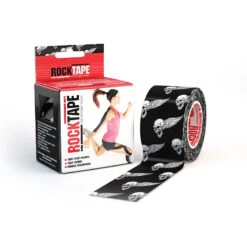 Rocktape Kinesiology Tape Pattern Rolls 5cm X 5m -Sports Protective Gear Rocktape20Black20Logo3