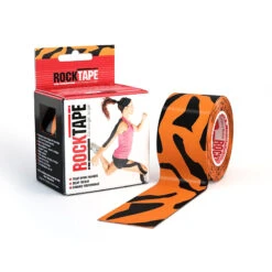 Rocktape Kinesiology Tape Pattern Rolls 5cm X 5m -Sports Protective Gear Rocktape20Black20Logo5