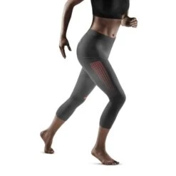 CEP Grey 3.0 3/4 Length Running Compression Tights For Women