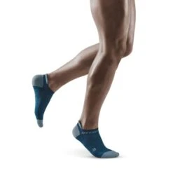CEP Blue/Grey 3.0 No Show Compression Socks For Men