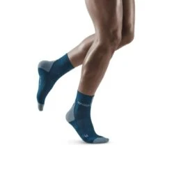CEP Blue/Grey 3.0 Short Compression Socks For Men