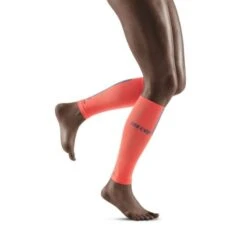 CEP Coral/Grey 3.0 Compression Calf Sleeves For Women