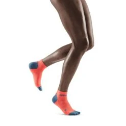 CEP Coral/Grey 3.0 Low Cut Compression Socks For Women