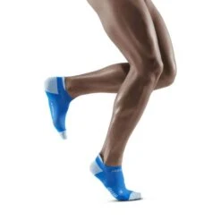 CEP Electric Blue/Light Grey Ultralight No Show Compression Socks For Men