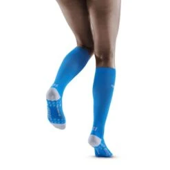 CEP Electric Blue/Light Grey Ultralight Pro Running Compression Socks For Women -Sports Protective Gear cep electric bluelight grey ultralight pro running compression socks for women 11