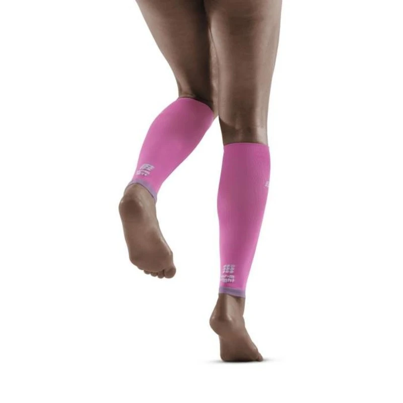 CEP Electric Pink/Light Grey Ultralight Compression Calf Sleeves For Women 2 CEP Electric Pink/Light Grey Ultralight Compression Calf Sleeves For Women - Image 2
