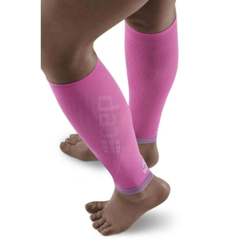 CEP Electric Pink/Light Grey Ultralight Compression Calf Sleeves For Women 3 CEP Electric Pink/Light Grey Ultralight Compression Calf Sleeves For Women - Image 3