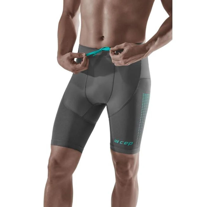 CEP Grey 3.0 Running Compression Shorts For Men 2 CEP Grey 3.0 Running Compression Shorts For Men - Image 2