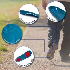 FootActive Plantar Fasciitis Orthotic Full Length Shoe Insoles -Sports Protective Gear footactive plantar fasciitis main4