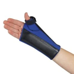 Children's Blue-and-Black Junior Wrist And Thumb Brace