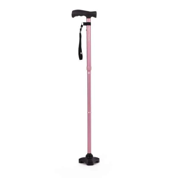 HurryCane Comfort Free-Standing Walking Stick (Pastel Pink) 1 HurryCane Comfort Free-Standing Walking Stick (Pastel Pink)