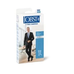 JOBST For Men Ambition RAL Class 1 Black Below Knee Compression Stockings