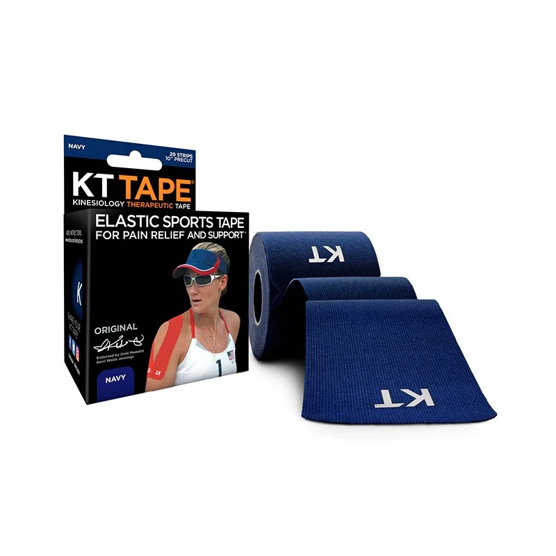 KT Tape Original 10-Inch Precut Kinesiology Tape (Navy) 1 KT Tape Original 10-Inch Precut Kinesiology Tape (Navy)