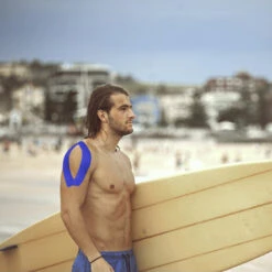 KT Tape Pro 10-Inch Precut Kinesiology Tape (Sonic Blue) -Sports Protective Gear kt tape pro 10 inch precut kinesiology tape sonic blue2