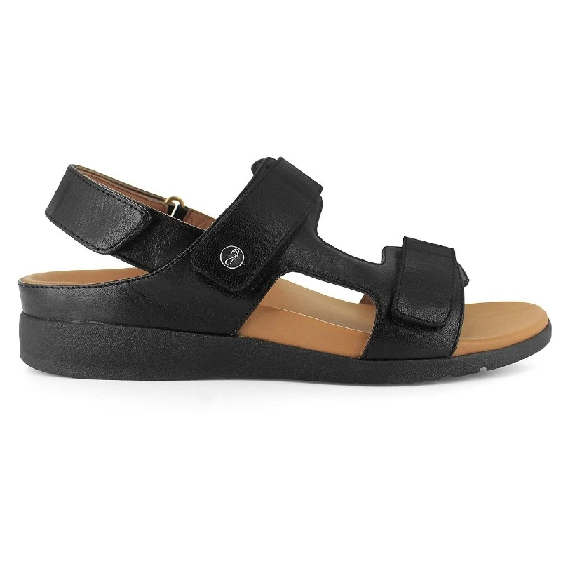 Strive Aruba All Black Orthopaedic Sandals 2 Strive Aruba All Black Orthopaedic Sandals - Image 2